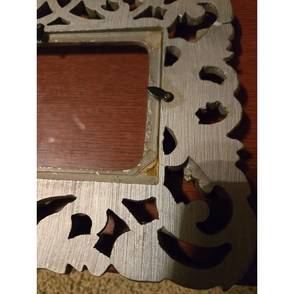 Vintage Ornate Scroll Leaf Picture Frame Metallic Champagne Gold Silver Finish